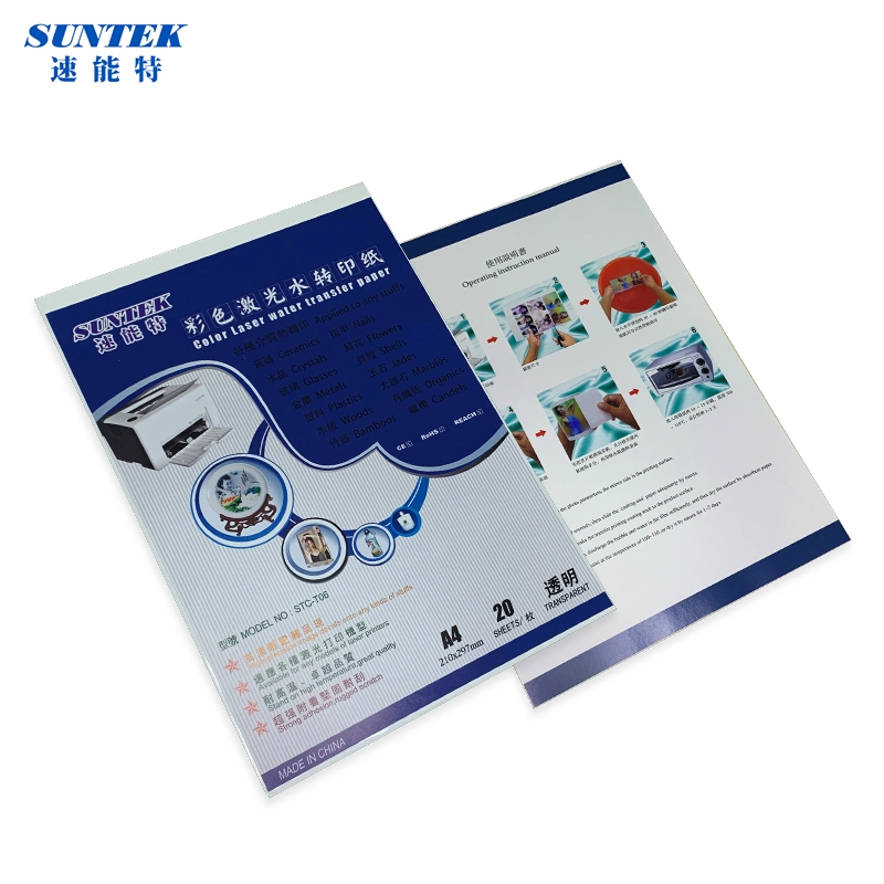 High quality/High cost performance  Laser Water Decal Transfer Paper From Suntek