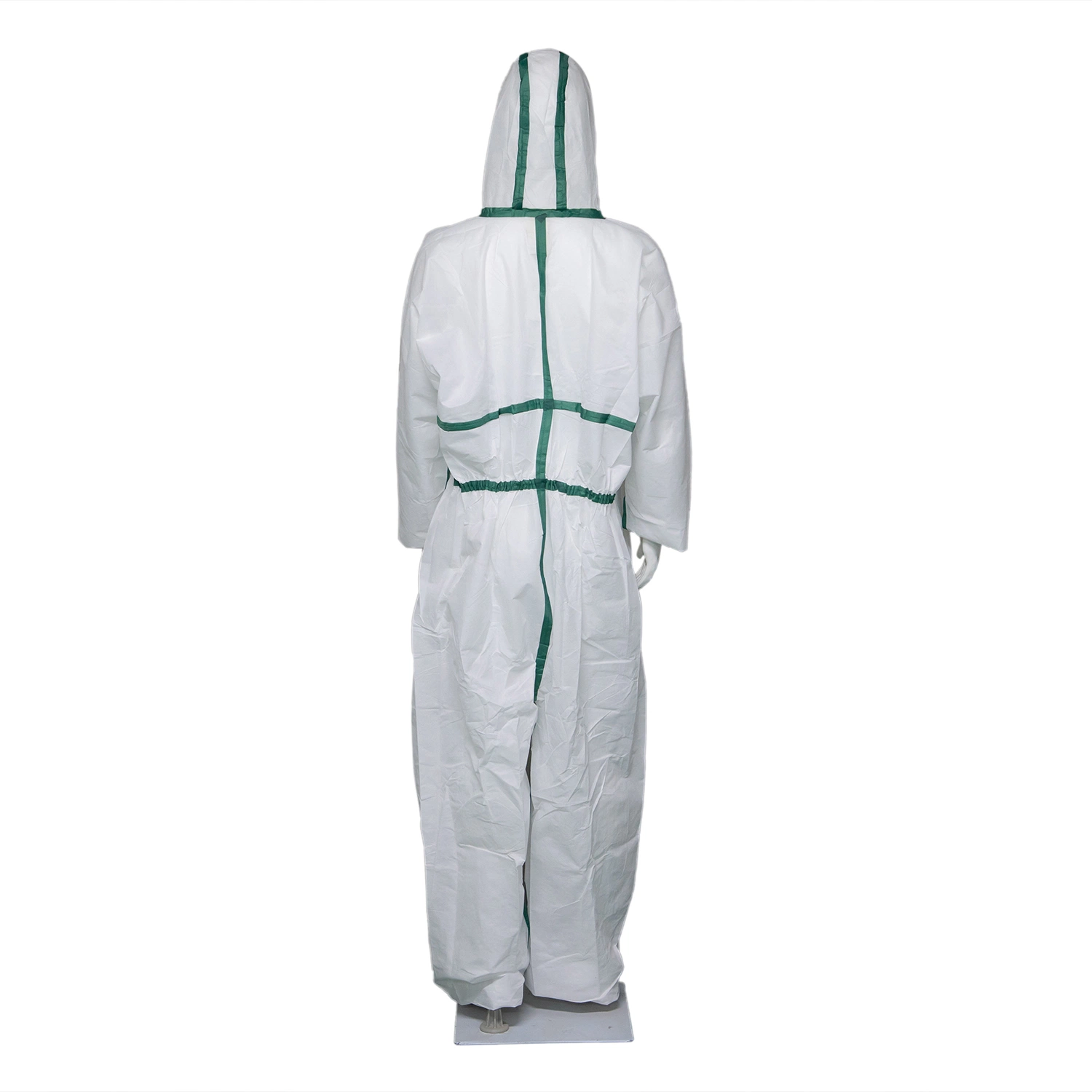 Tapez 4/5/6 PPE antistatique de la sécurité PP PE Le phoque à capuchon nontissé Coverall costume médical