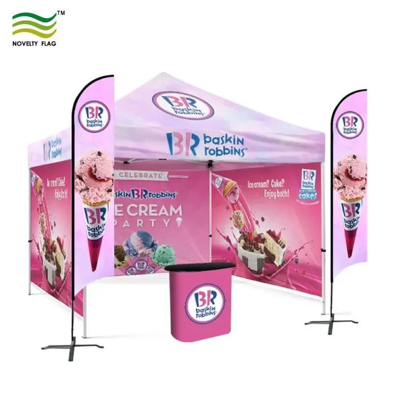 El bastidor de aluminio impermeable plegable Mirador Pop up Tienda Dosel con flancos impreso el logotipo personalizado 10X10M 10X15 10X20 Publicidad al aire libre caso parte Feria