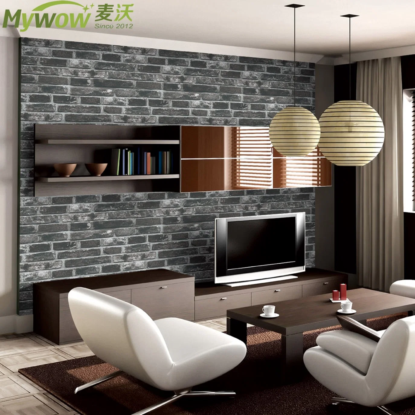 Home Decoration Wallpaper Suede Foam 3D Brick Wall Paper