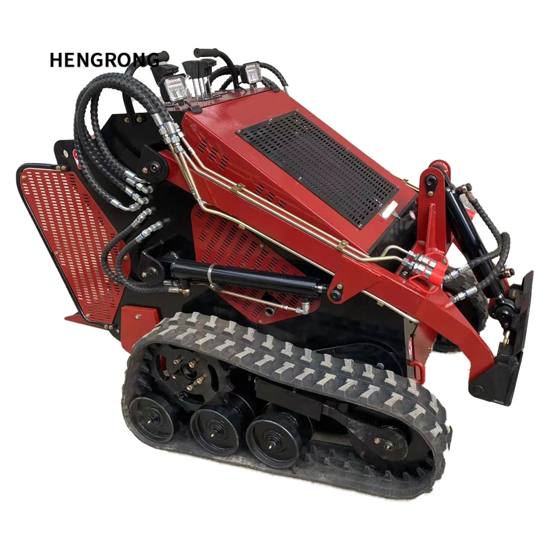 Engine Model 21HP Lifting Height 1870mm Mini Skid Steer Loader with Bucket High Efficient