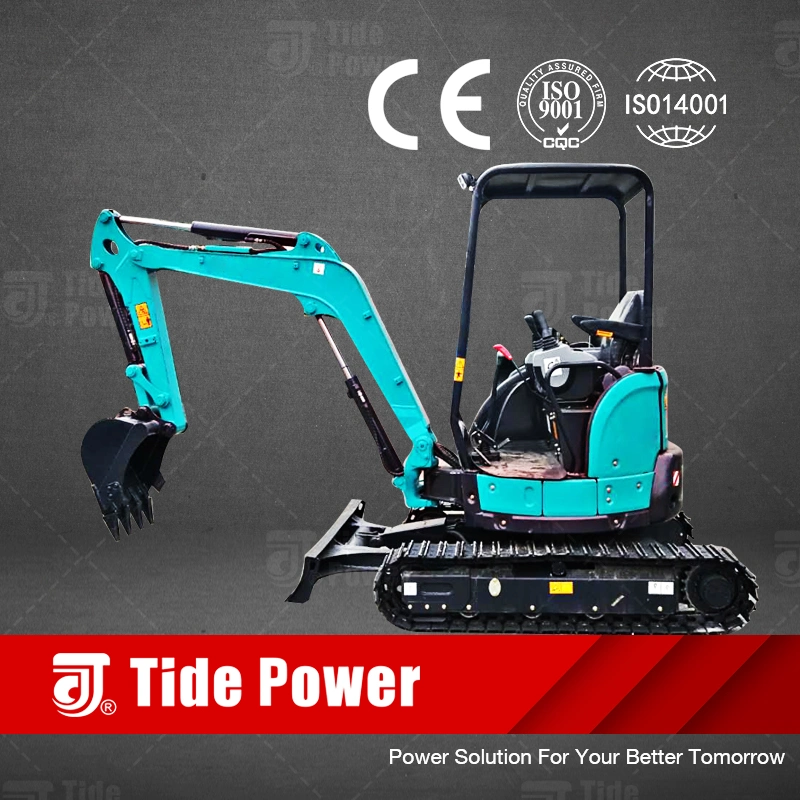 Td25u 2.5t Mini Excavator, Yanmar Engine Excavator, NACHI Travel Motor, Steel Crawler Excavator, Hydraulic Pilot Control Excavator, Imported Hydraulic System