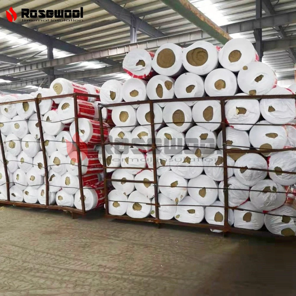 Large Stock Building Insulation Materials Rock Wool Blanket for Industrial Kilns