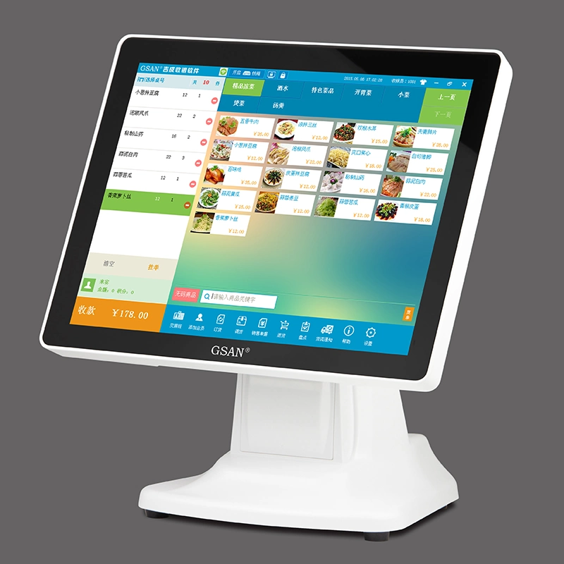 نظام Windows Touch POS بحجم 15 بوصة All in One POS مبنى