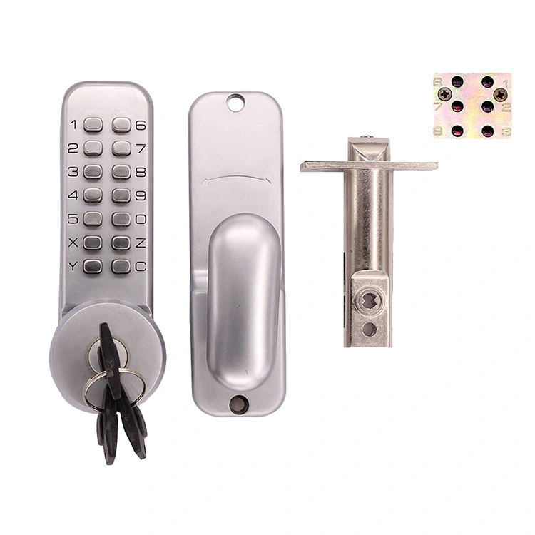 No Power Supply Waterproof-Fireproof Mechanical Key and Code Door Lock