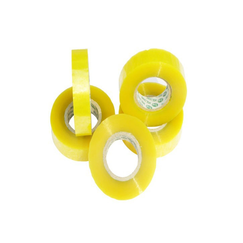 Water-Proof No Bubbles Clear Lightly Yellowish BOPP Packing Tape Transparent Clear Adhesive Sealing Tape