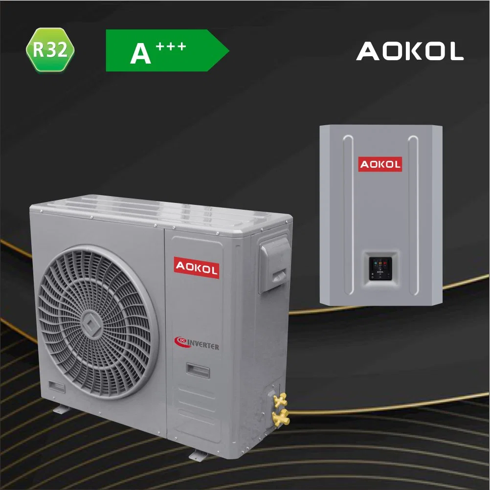 8kw -35c Low Temp. Air to Water Heat Pump, Air Source Split DC Inverter WiFi Controll Heat Pump, Floor Heating Central Air Conditioning