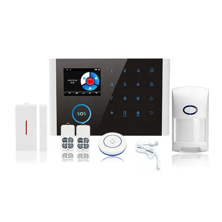 Wireless Home Security WiFi GSM GPRS Alarm System APP Remote Control