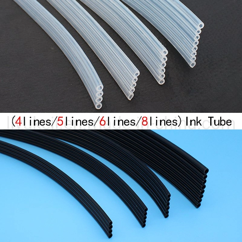 Factory Price 1-8 Lines Ink Tube for UV Flatbed Printer 4 Rows 4*3/3*2mm Hose for Galaxy Mutoh Human Epson UV Solvent Printer 6*4 Ink Supply CISS 4 Ink Pipe