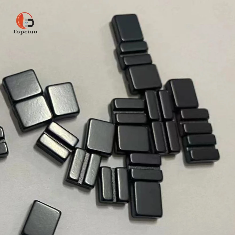 Customized Black Epoxy Resin NdFeB Barrel-Plated Epoxy Magnetic Steel Magnetic Material