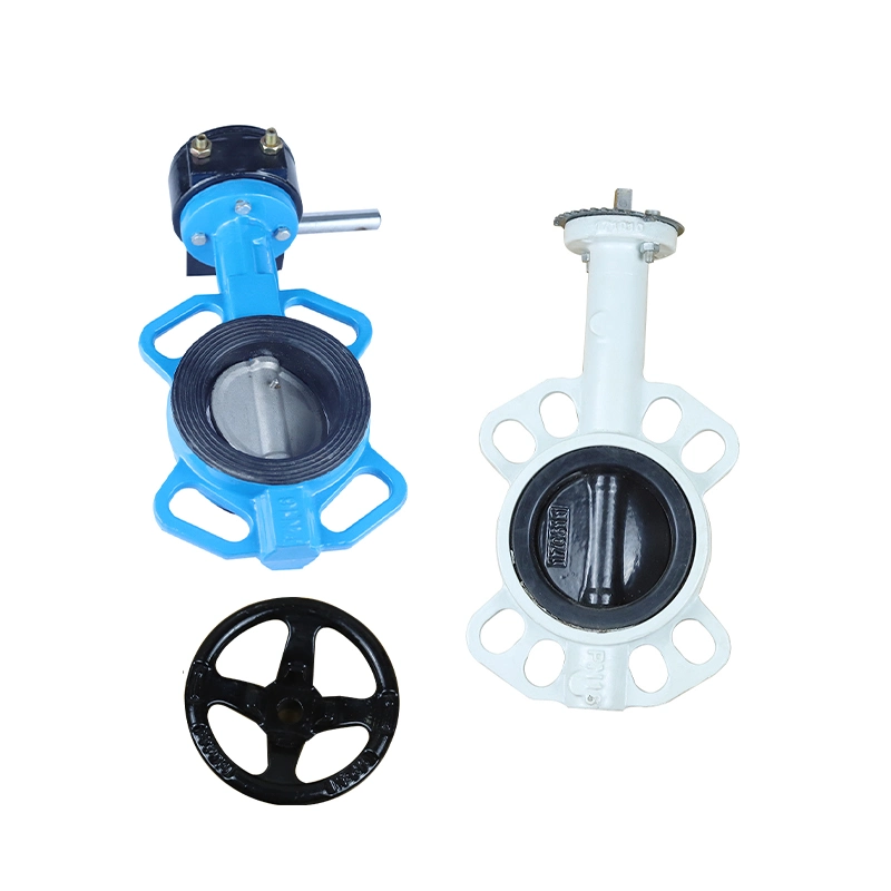 1/6ductile Cast Iron Lug Type Wafer Butterfly Valve with Flexible Flange End