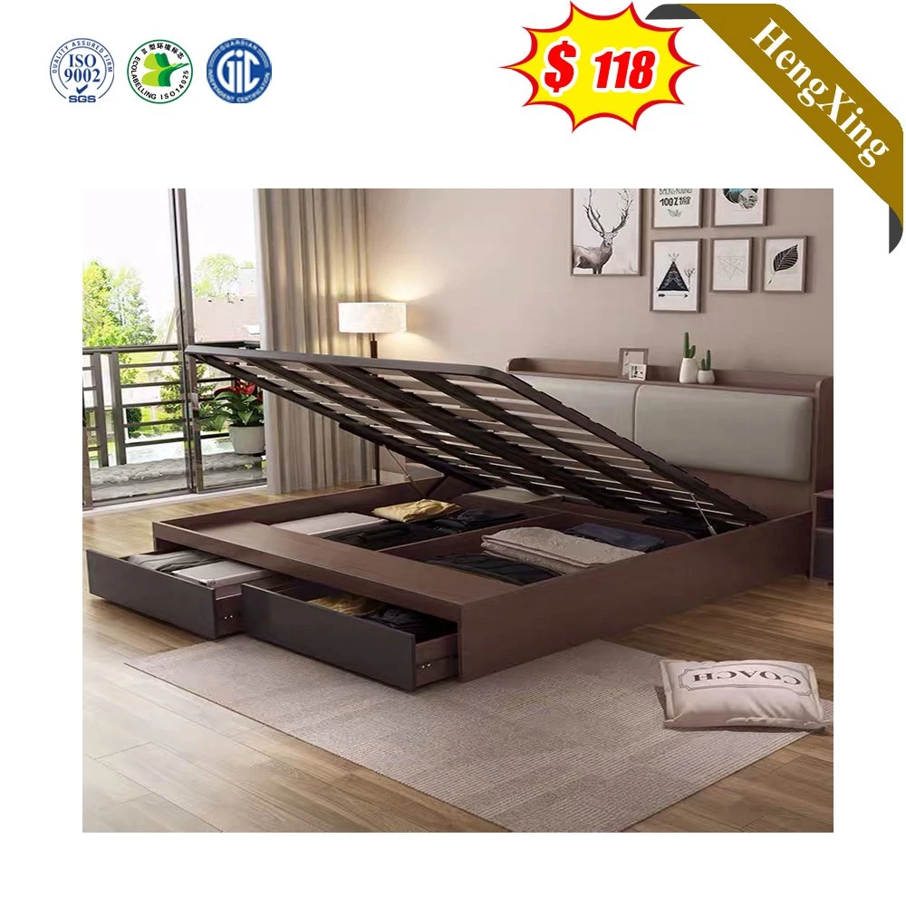 Comércio por grosso de madeira tamanho King Cama Infantil Beliche Mobiliário Cápsula Define armazenamento duplo sofá cama do quarto