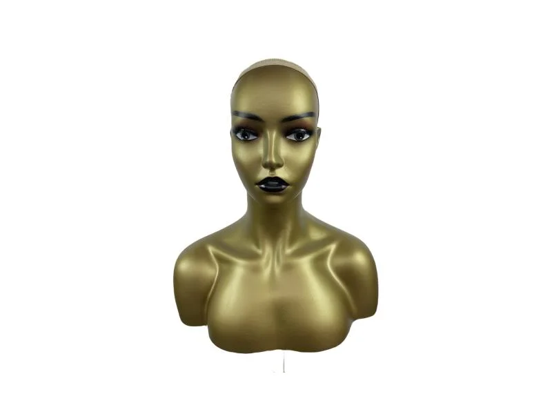 Mannequin Head with Shoulder Display Manikin Head Bust for Wigs, Makeup, Beauty Accessories