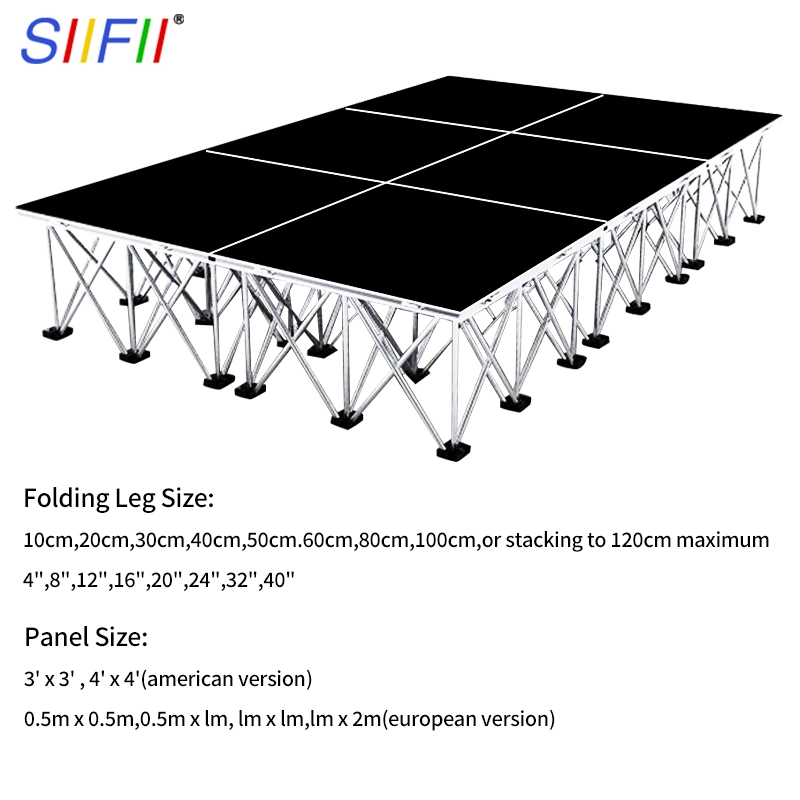 Aluminum Folding Stage Platform Custom Color Platform