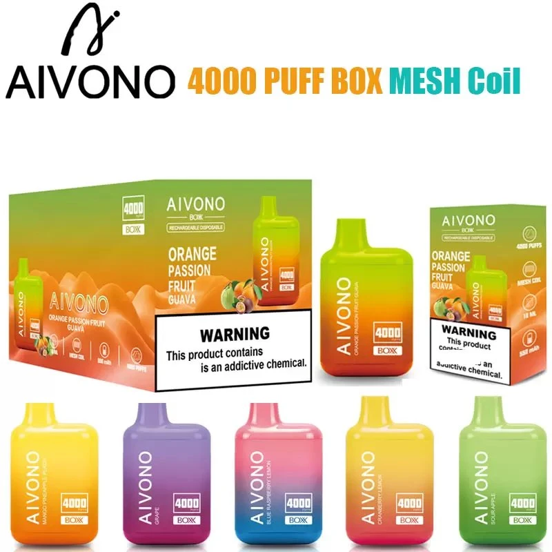 Best Quality Vape Disposable Aim Boxx 4000 Puffs Smoking Vape Slim E Cigarette