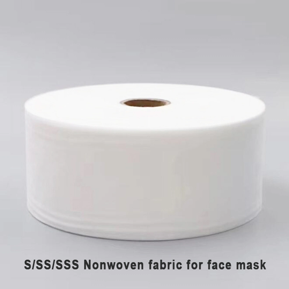 China Wholesale Hot Sale 100% PP Spunbond Non Woven Fabric for Disposable Medical 3 Layers Face Mask