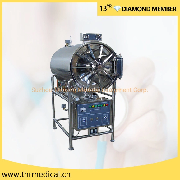 Equipamento Médico de fábrica Autoclave Automática Cylindreical Horizontal Esterilizador a vapor de pressão (THR-280YDC)