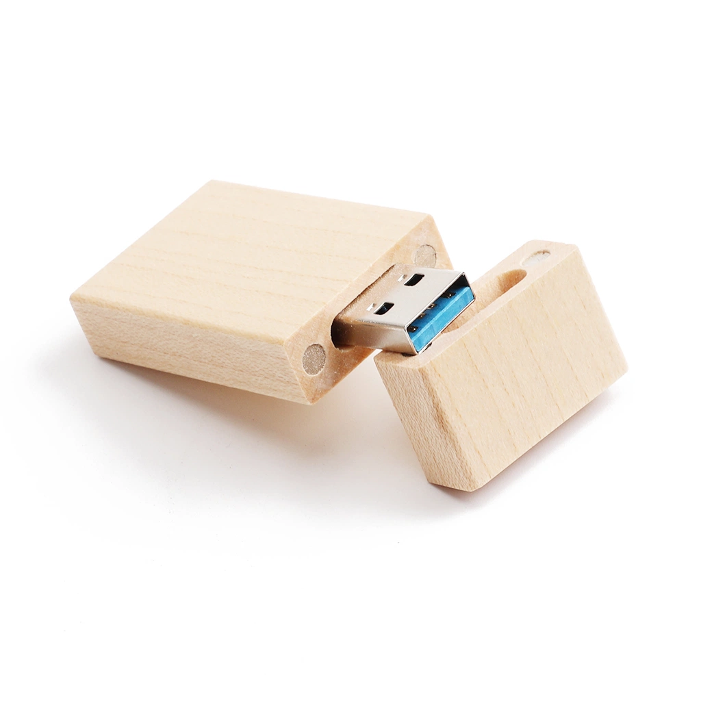 Maple Bamboo Wooden USB 2.0 Flash Memory Sticks U Disk 16GB 32GB with Box