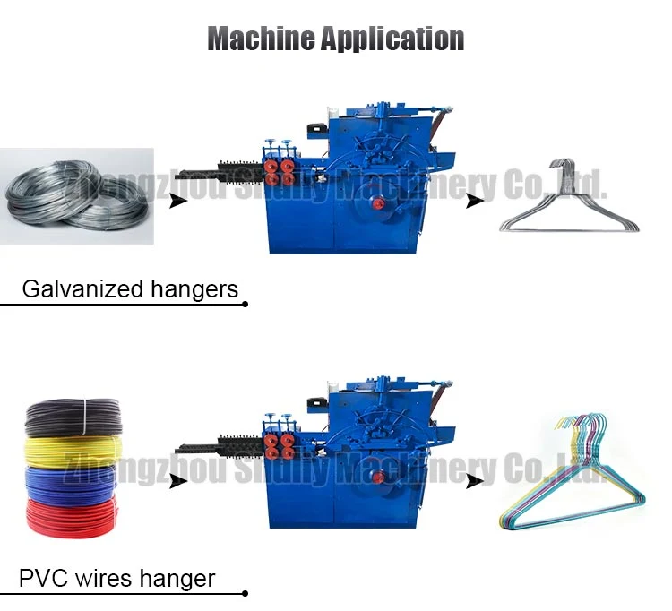 Forme différente de l'acier sur le fil de fer Hanger Making Machine