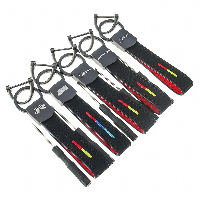 شعار مخصص أدر Fur Metal Key Chain for Car Sport سلسلة AMG