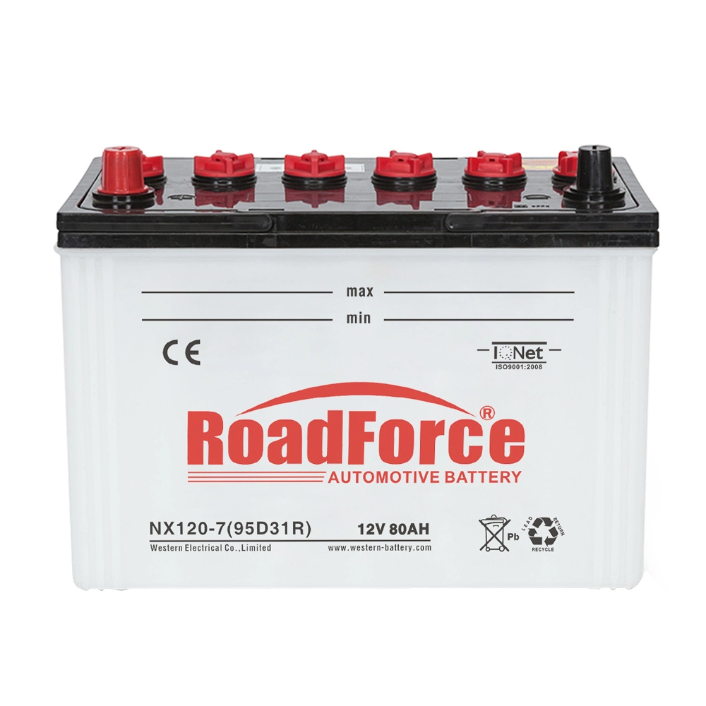 95D31r Dry-Charge Lead-Acid Automotive Car Battery Japan-JIS-Standard 12V 80ah