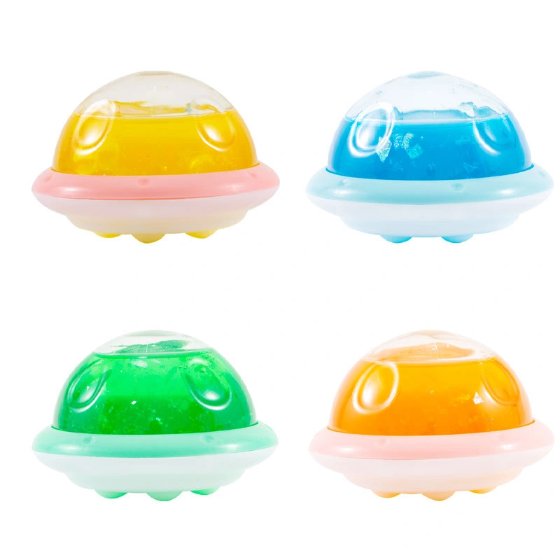 Slime Round Bottle Crystal Mud Stress Relief Slime Fruit Scented Clay Translucent Mud Non Sticky Creative Kids Toy Color Mud