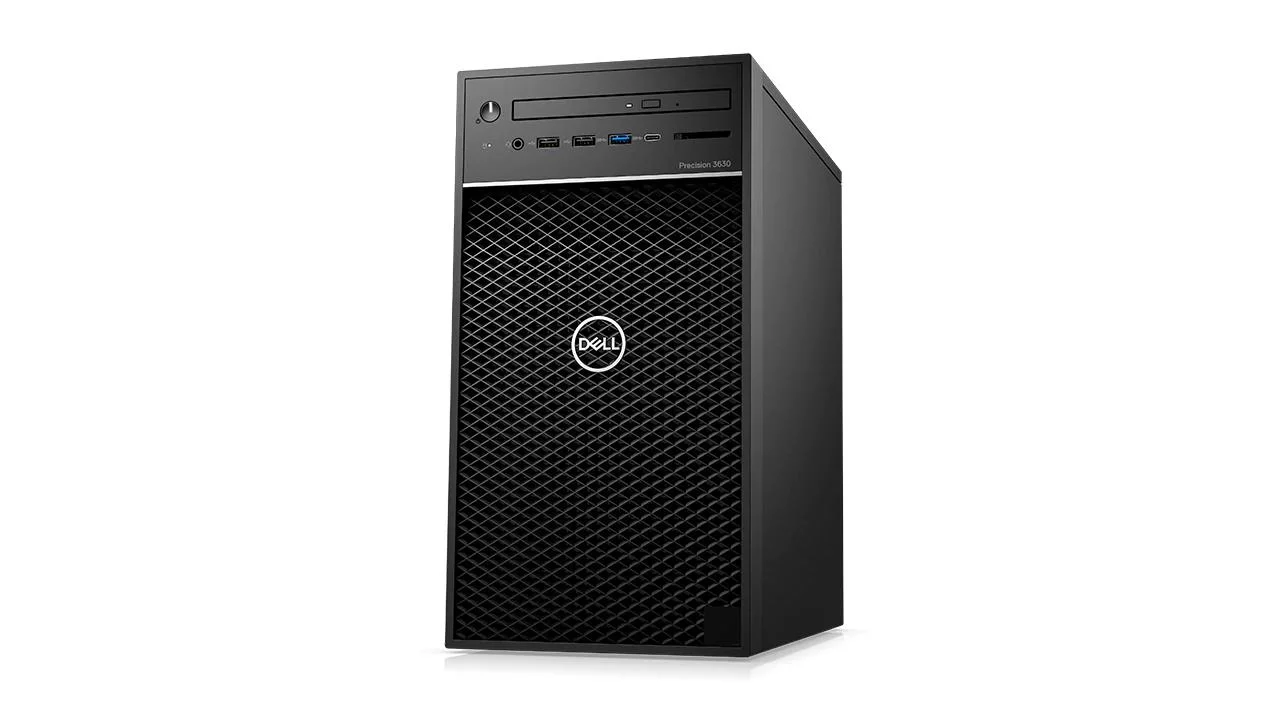 وحدة المعالجة المركزية طراز Precision T3640 i3 الجديدة من Dell سعة 8 جرامات من ذاكرة الوصول العشوائي (RAM) سعة 500 جرامًا محطة عمل برجية بمحرك أقراص ثابتة