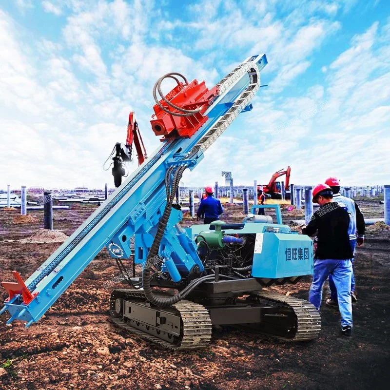Crawler Post Driver Ground Screw Pile Driver for Photovoltaic