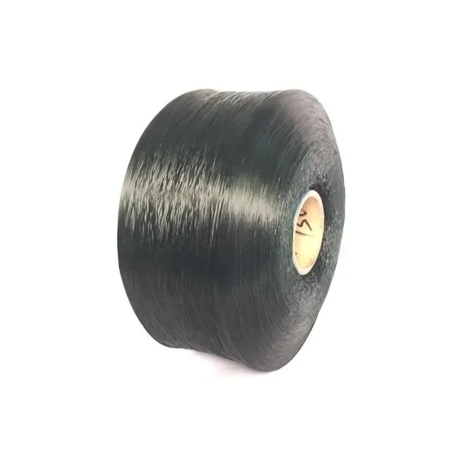 Grs Recycled China PP Multifilament Yarn for Webbing Custom Color Polypropylene Yarn Black 600 Denier