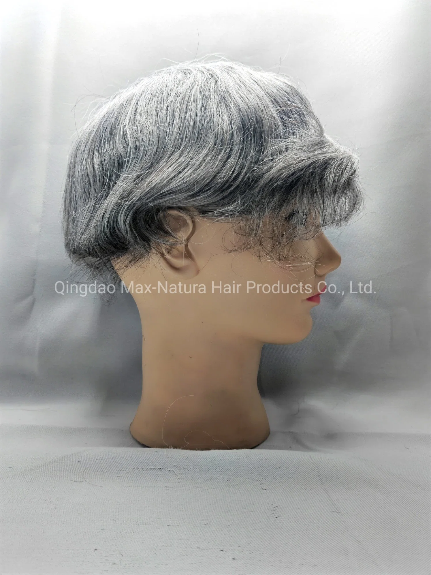 Most Durable Welded Mono Base Custom-Made Hair System with Swis-Lace-Front and Remy-Human-Hair