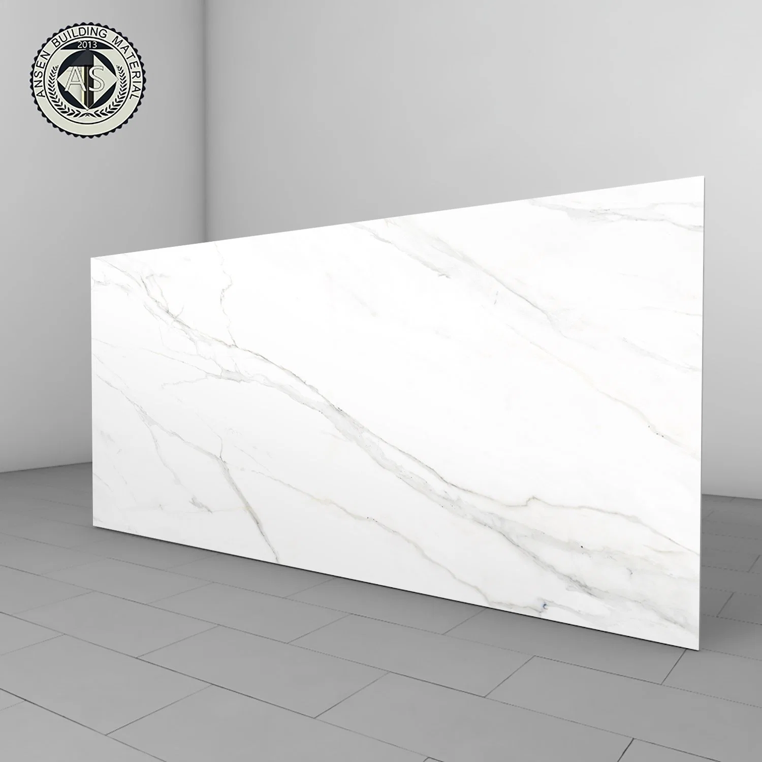 Calacatta Extra Polished Surface Grey Vein White Sintered Stone Slab for Home Decoration