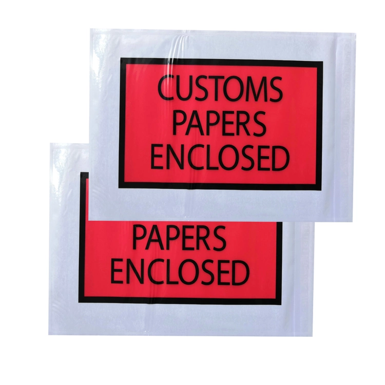 Factory Custom Logo Poly Mailer Mailing Bag Packing List Invoice Enclosed Envelopes