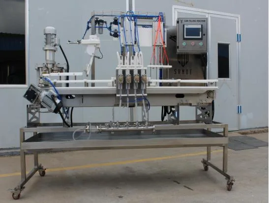 Máquina de enchimento de garrafas 6-6 Equipamento de enchimento e Capping semi-automático de garrafas para 330 ml 500 ml