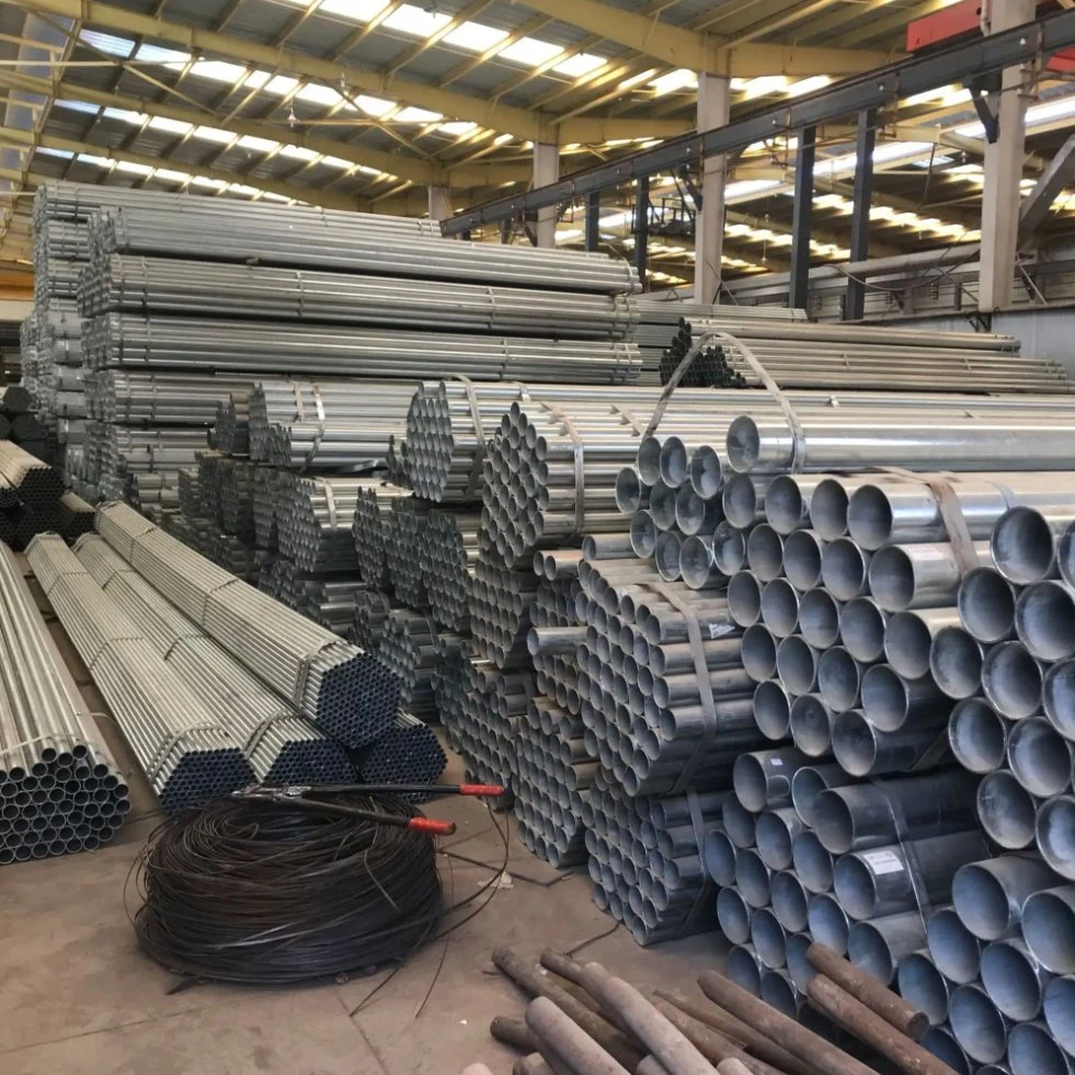 El mejor venta P235/2 Pulgadas/BS1387/REG/galvanizó/ASTM/Ronda/hilo/Ranurado/pintado/tubo de acero galvanizado Pre