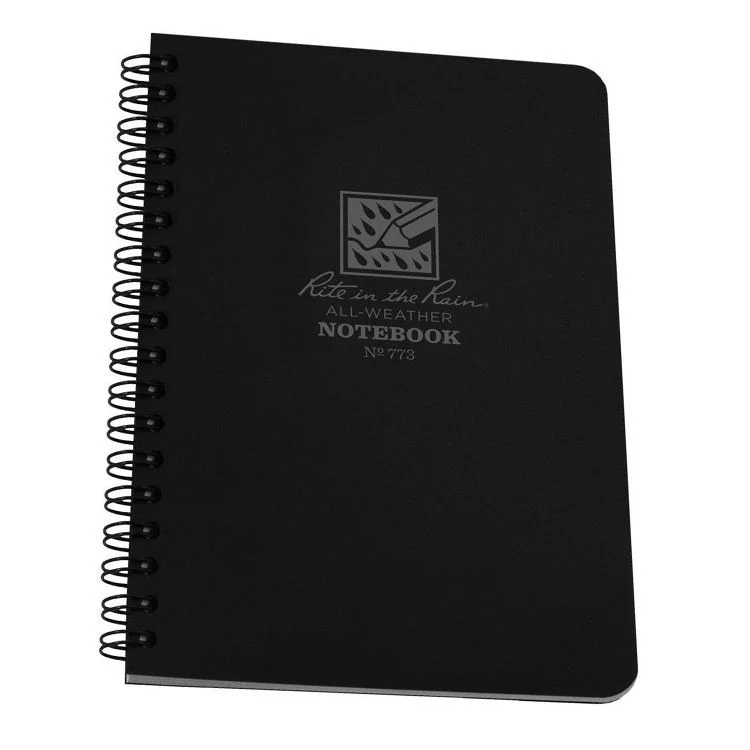 Waterproof Spiral Notebook 48 Sheets All Weather Water Repel Paper