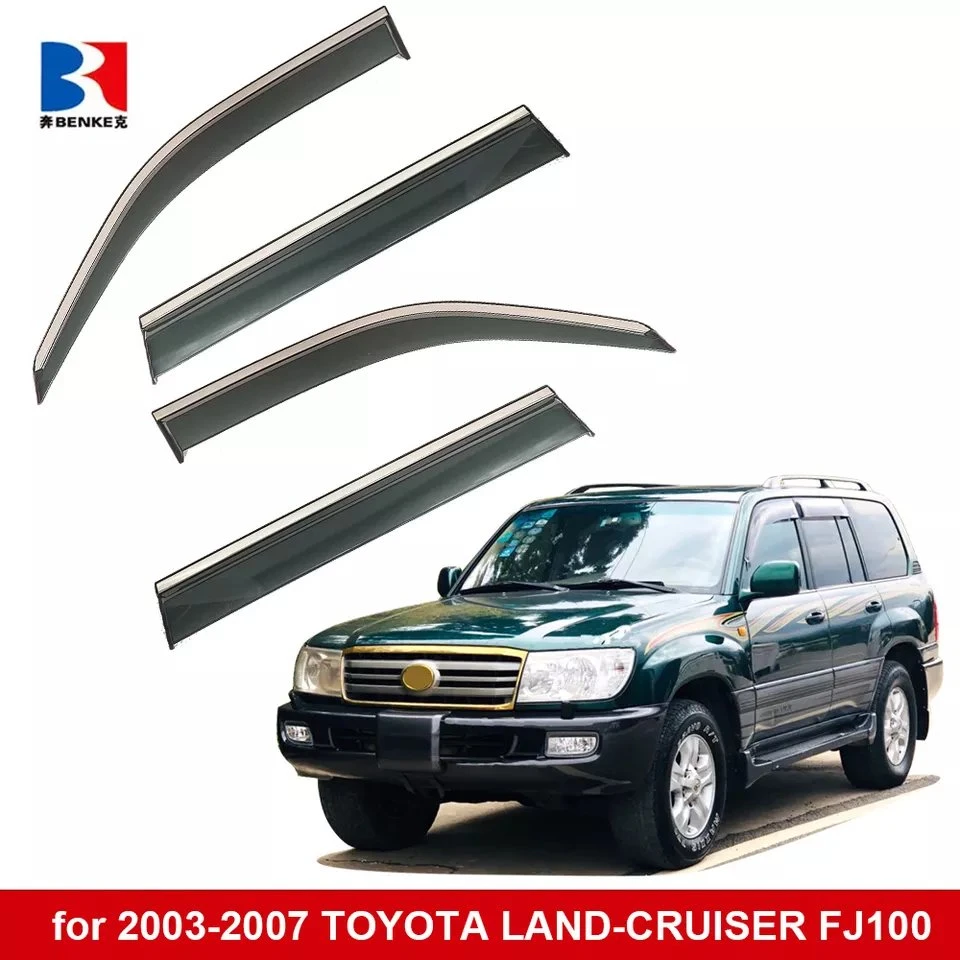 Toyota Land Cruiser Fj100 2003-2007 Ventanilla Sun Visor de ventilación de la puerta de guardias de la lluvia el deflector