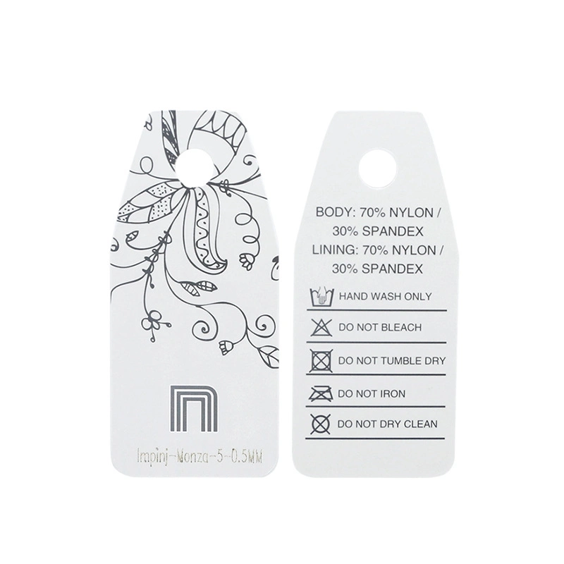 Customized Logo 13.56MHz ISO14443A Chip 213 RFID Cloth Hang Label for Cloth Garment