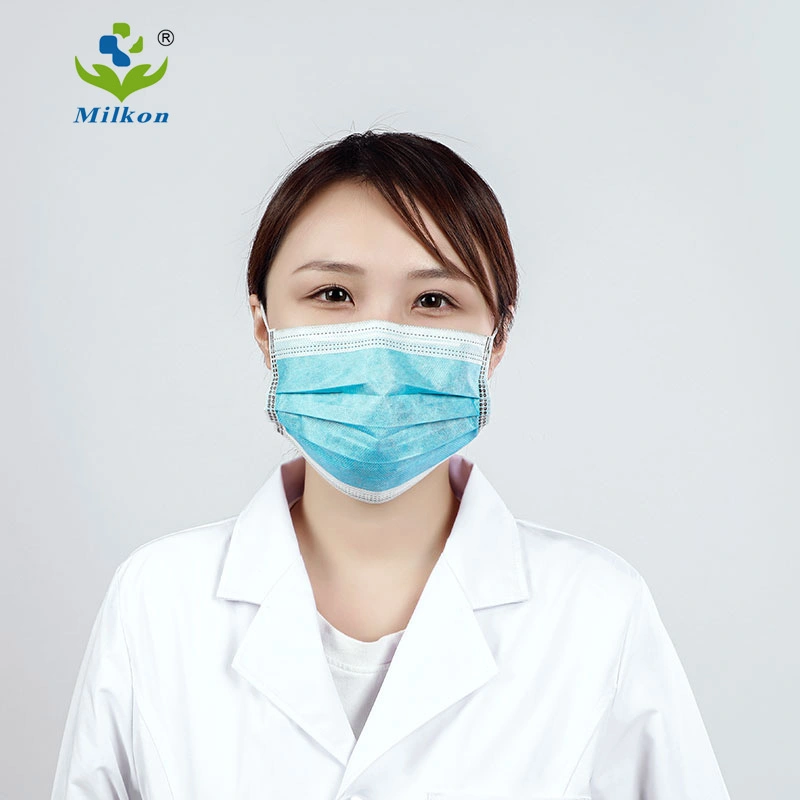 Blue Pink Color PP Non Woven Active Carbon Face Mask with 4 Ply