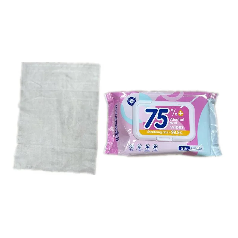 OEM Disposable Nonwoven Soft Cleaning Alcohol Wet Wipes for Personal Hygiene