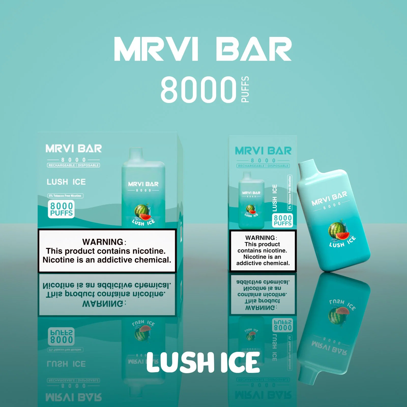 2023 melhor Vapes Mrvi Bar 8000 6500 6000 5000 puffs Caneta de vaporizador recarregável cigarros e descartáveis