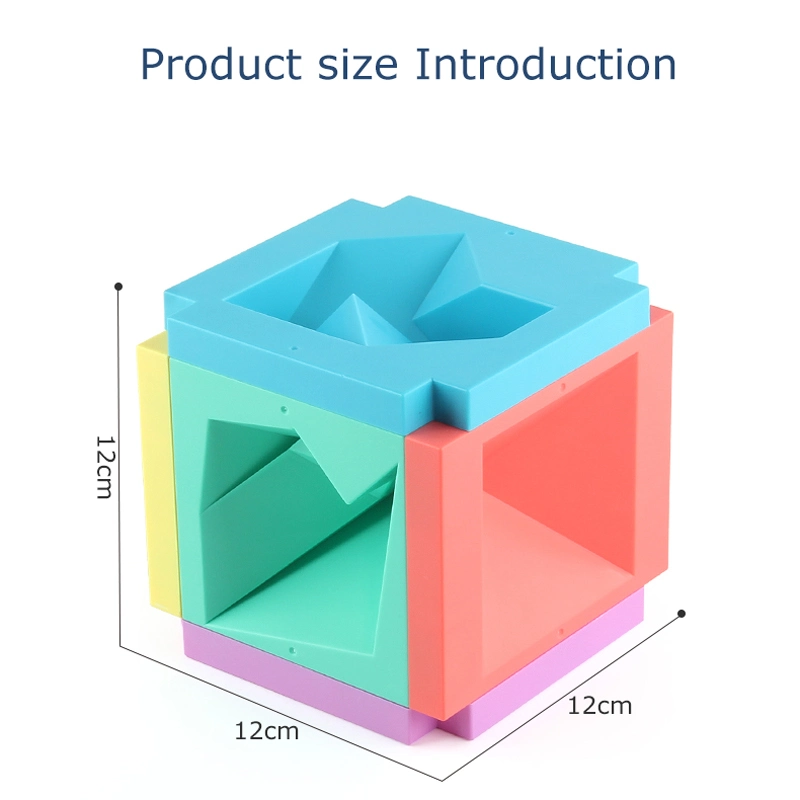 3D Space Fun Montessori Learning Toys Education Geometric Shape DIY Puzzle Tangram Puzzle Cube Intellectual Educational Toys