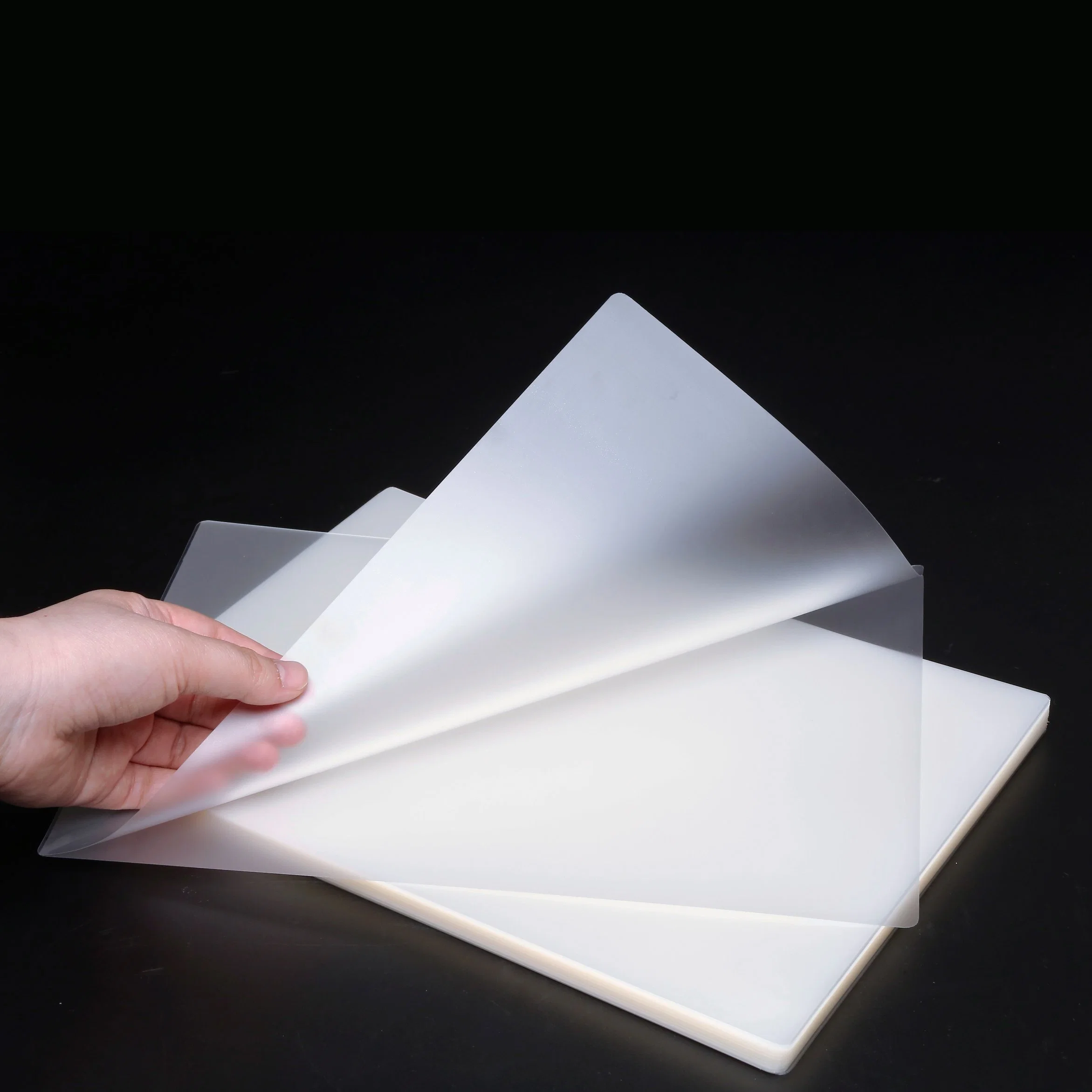 Super Adhesive Clear Laminating Sheets Manufactured by Yulong Factory 54*86mm 115mic