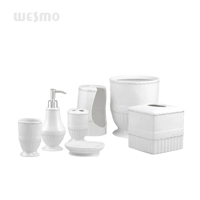 Porcelaine de qualité supérieure céramique salle de bain Accessoires ensemble de bain