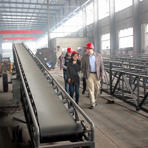 Horizontal Gravel Coal Rocks Mobile Roller Belt Conveyor