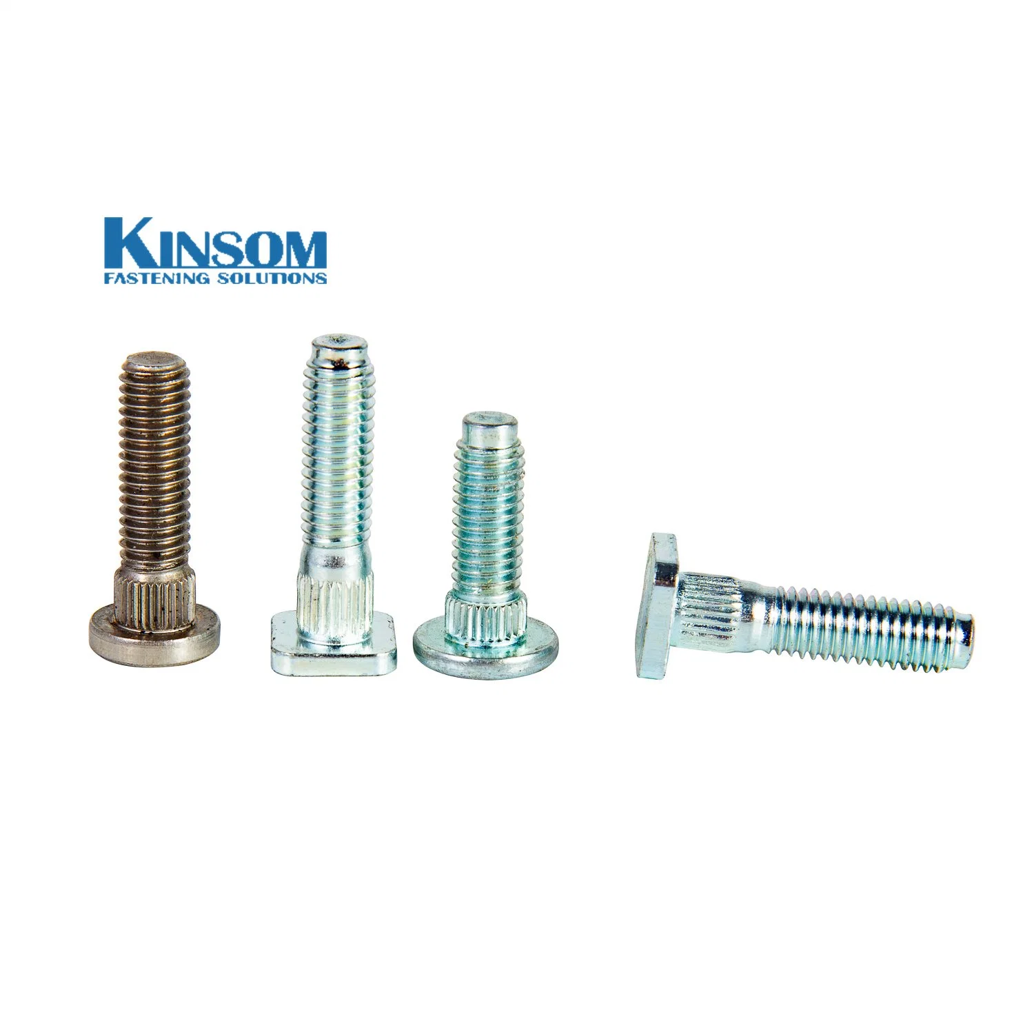 Weld Screw Knurled Neck Screw Black Phosphate Screw Flat Head with Knurling Custom 8.8 10.9 Grade Fastener Weld Bolt