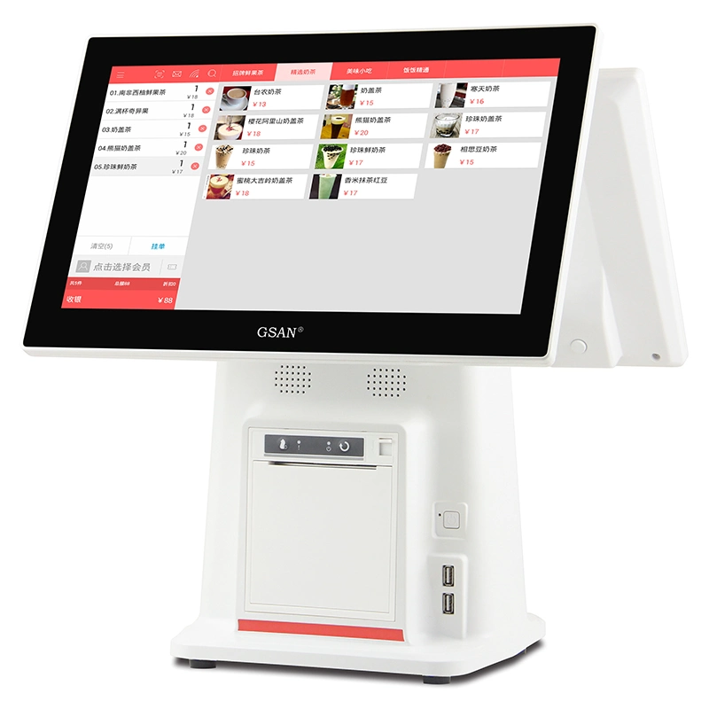 Hot-Selling 15,6'' Windows POS-System Kasse mit 80mm Drucker