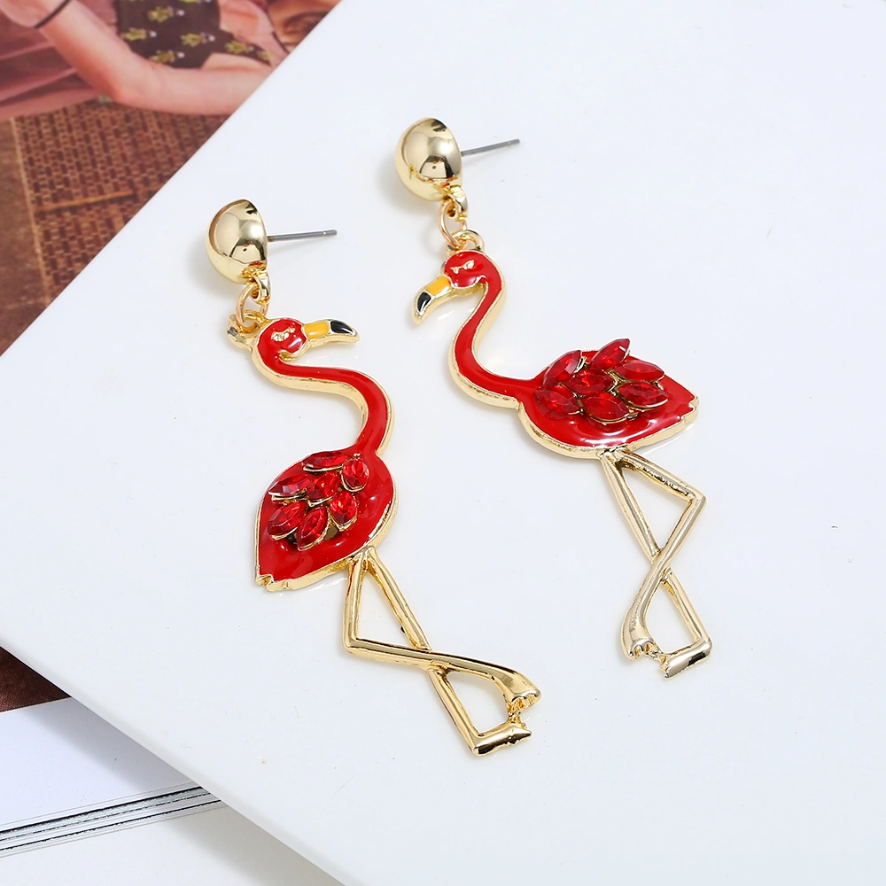 Wholesale/Supplier New Fashion Brass Plated Gold Colourful Stone Hoop Earrings for Women (20)