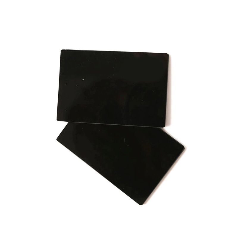 OEM Black Infrared Transmission Cut-off Visible Light Absorption Glass Filter for Lasers with ISO