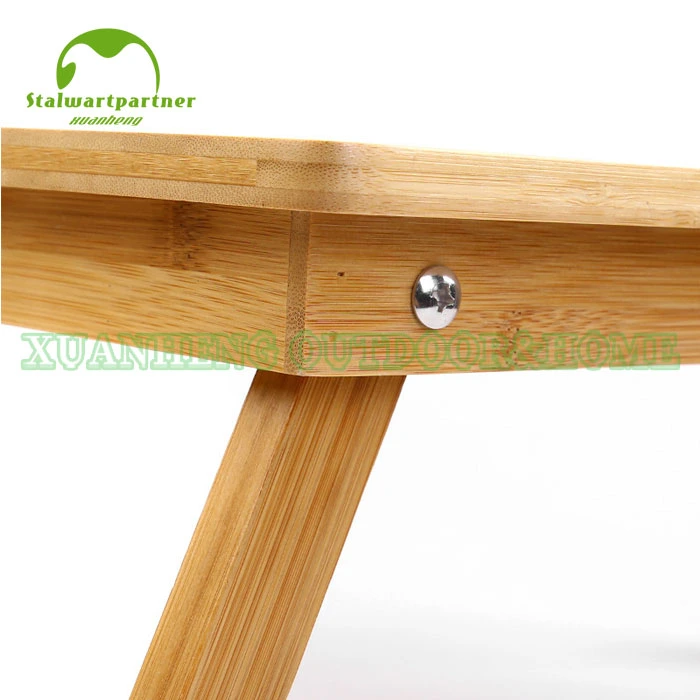 Naturally Bamboo Folding Bed Serving Tray with Legs