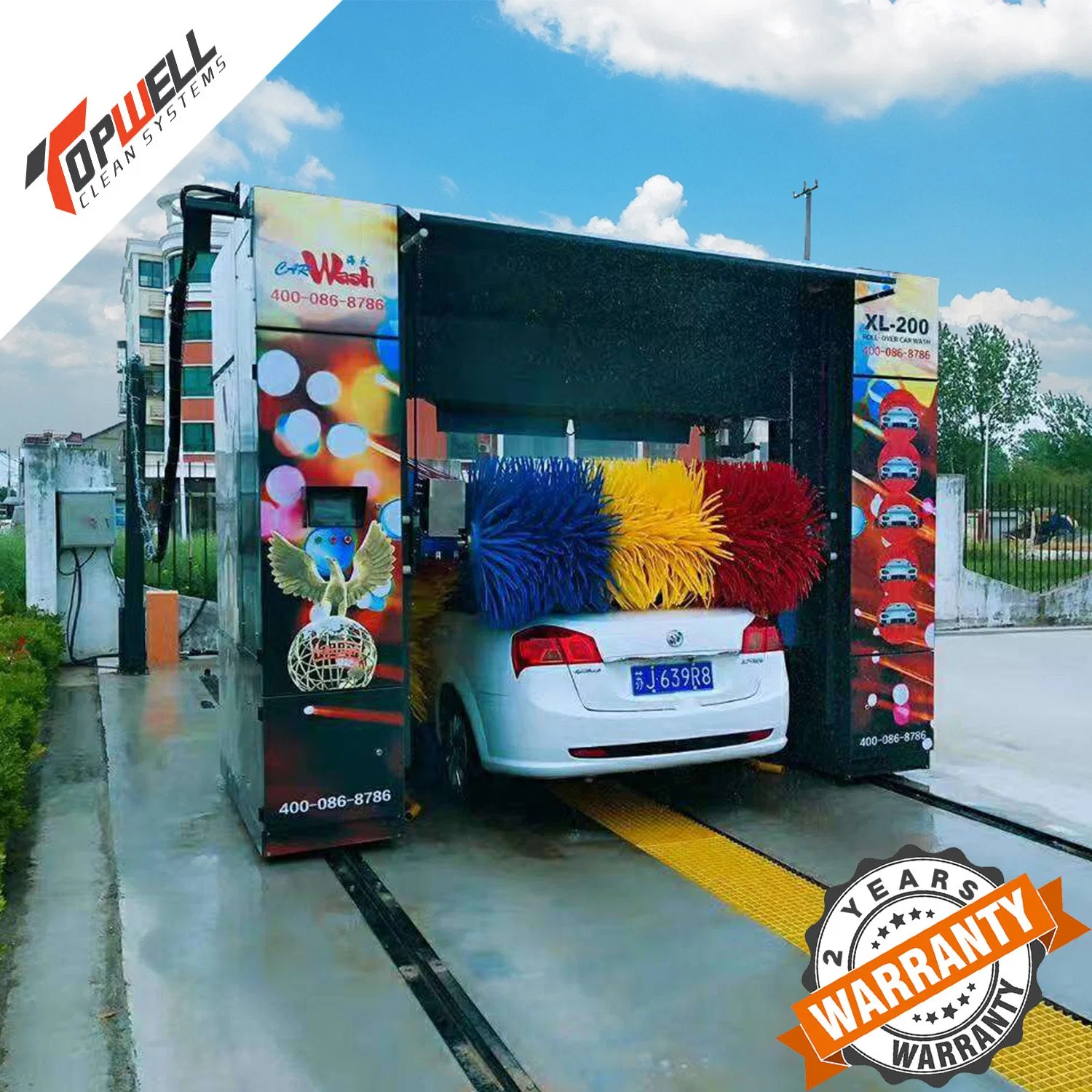 Commercial Car Wash System, Automatic Rollover Car Washing Machine